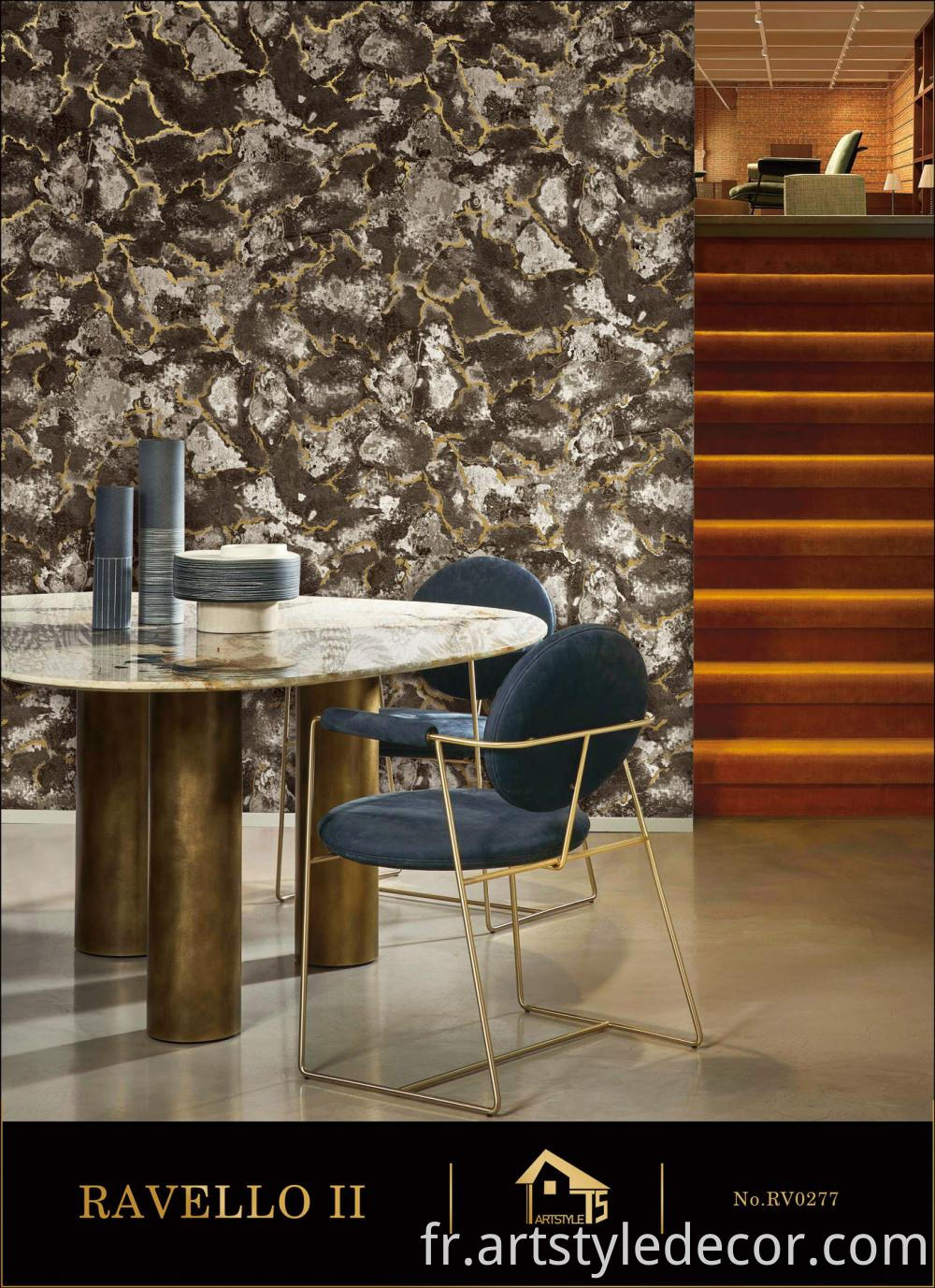 decorative wallpaper for home interior with waterproof